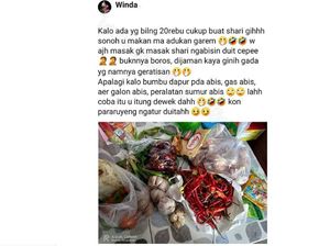 Viral! Netizen Curhat Uang Belanja Rp 20 Ribu Per Hari Tidak Cukup Viral! Netizen Curhat Uang Belanja Rp 20 Ribu Per Hari Tidak Cukup