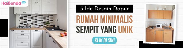 Spanduk dapur rumah minimalis