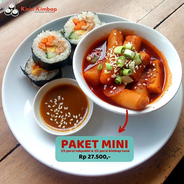 Salah satu menu makanan pada Kirin Kimbap