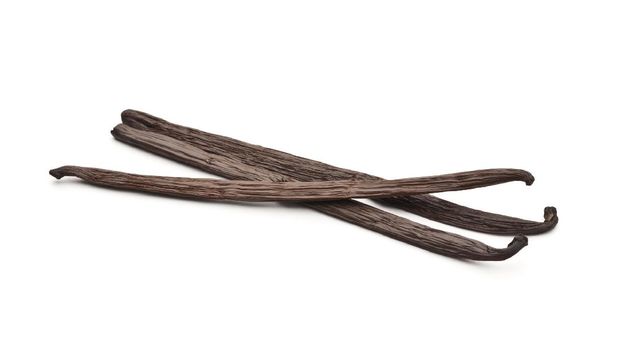 Vanilla Beans Isolated on White Background