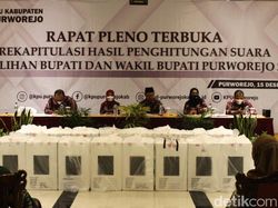 Pleno KPU Purworejo: Bupati Petahana Menang, Paslon Eks TNI-Polri Melawan