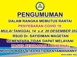 6 Nakes Positif COVID-19, IGD RSUD dr Sayidiman Magetan Ditutup