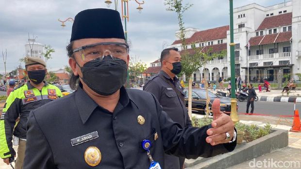 Sore Hari, Alun-alun Kota Tegal Tetap Ramai di Tengah Pandemi