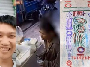 Banjir Pujian! Pemilik Toko Mie Terima Uang Mainan dari Tunawisma