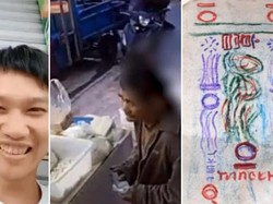 Banjir Pujian! Pemilik Toko Mie Terima Uang Mainan dari Tunawisma