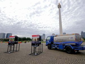 Bantuan Fasilitas Cuci Tangan untuk Monas