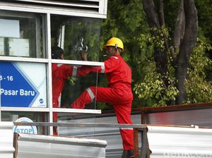 Direnovasi, Halte TransJ Pasar Baru Ditutup Sementara