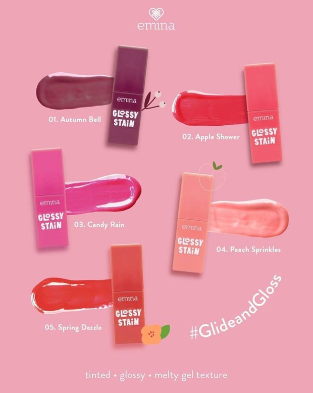 eminacosmetics/Instagram.com Finish glossy mampu melembabkan bibir kamu.