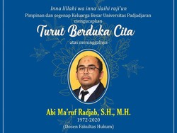 Ketua Prodi Fakultas Hukum Unpad Abi Maruf Tutup Usia