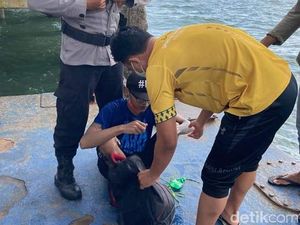 Ngapung Mau Berenang ke Malang, Begini Evakuasi Dedik di Pelabuhan Balikpapan