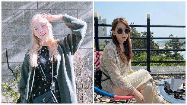 Taeyeon SNSD/ Foto: Instagram.com/taeyeon_ss style rambut half updo Taeyeon SNSD