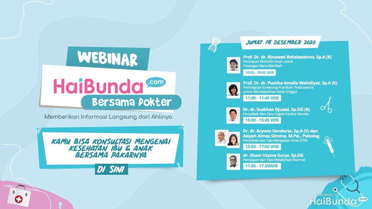 Webinar HaiBunda Bersama Dokter