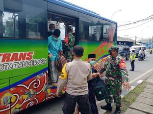 4 Santri Diamankan di Bus di Tangerang, 1 Orang Bawa Sajam