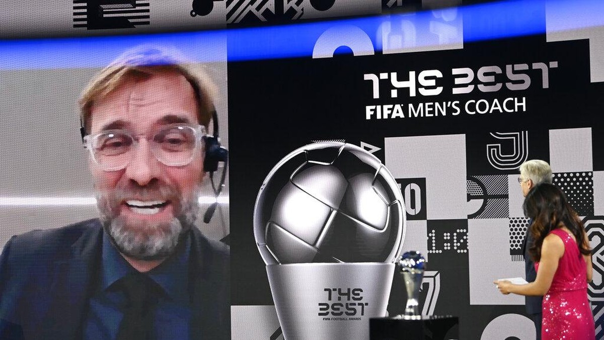 Juergen Klopp jadi pelatih terbaik FIFA 2020 (AP/Valeriano Di Domenico)