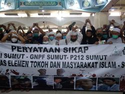 FPI-PA 212-GNPF Ulama Sumut Tuntut Habib Rizieq Dibebaskan Tanpa Syarat