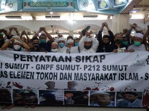 FPI-PA 212-GNPF Ulama Sumut Tuntut Habib Rizieq Dibebaskan Tanpa Syarat
