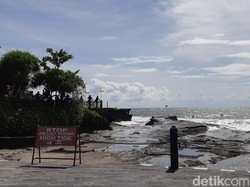 Imbas Wajib PCR di Bali, Tanah Lot Sepi Pengunjung