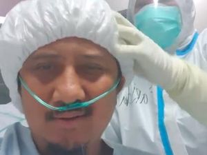 Momen Ustaz Yusuf Mansur Dapat Ucapan Ultah dari Perawat RSPAD Momen Ustaz Yusuf Mansur Dapat Ucapan Ultah dari Perawat RSPAD