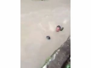 Viral Pria Heroik Selamatkan Bocah Hanyut di Sungai Surabaya
