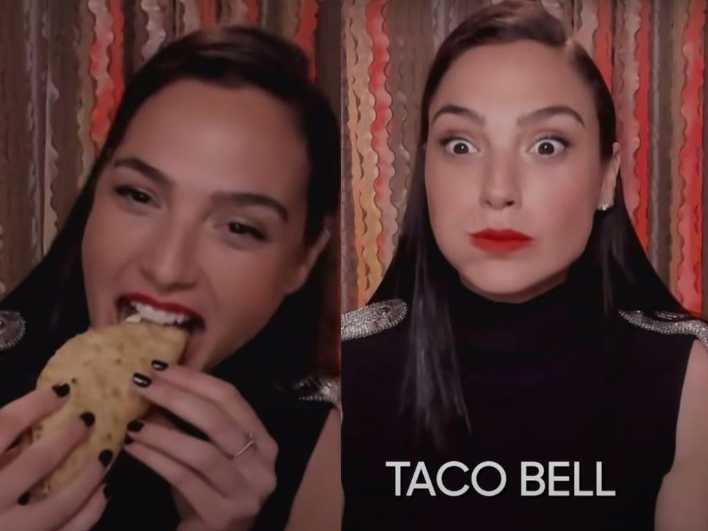 Gal Gadot Cicipi Taco Bell Pertama Kali, Begini Reaksinya Gal Gadot Cicipi Taco Bell Pertama Kali, Begini Reaksinya