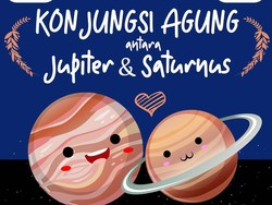 Ini Cara Lihat Konjungsi Jupiter-Saturnus