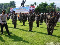 Pengamanan Nataru di Mojokerto Dibantu Ratusan Banser