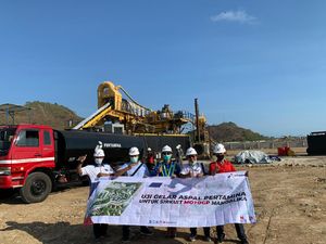 Pertamina Dipercaya Suplai Aspal Service Road Sirkuit Mandalika