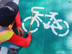 Jalur Sepeda Permanen Sudirman-Thamrin Bakal Dipagari Pot Tanaman, Negara Lain?
