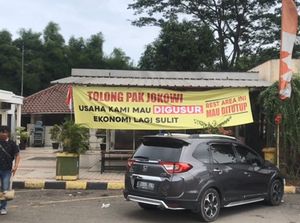 Rest Area Km 50 Tol Japek Ditutup, Spanduk Penolakan Relokasi Bertebaran