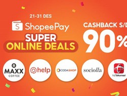 ShopeePay Gelar Promo Online Deals, Ada Cashback hingga 90%