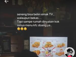 Sedih! Beli Hadiah TV Buat Ibu, Ternyata Tayangannya Menu KFC