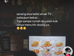 Sedih! Beli Hadiah TV Buat Ibu, Ternyata Tayangannya Menu KFC