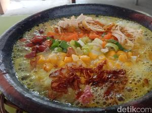 Nyam! Bubur Bakar Corona yang Bikin Badan Hangat dan Segar
