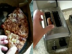 Pria Ini Hangatkan Pizza Pakai Toaster, Kok Malah Bikin Khawatir