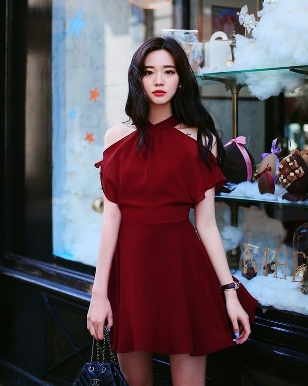 Milkcocoa_official/Instagram.com Red dress untuk Natal