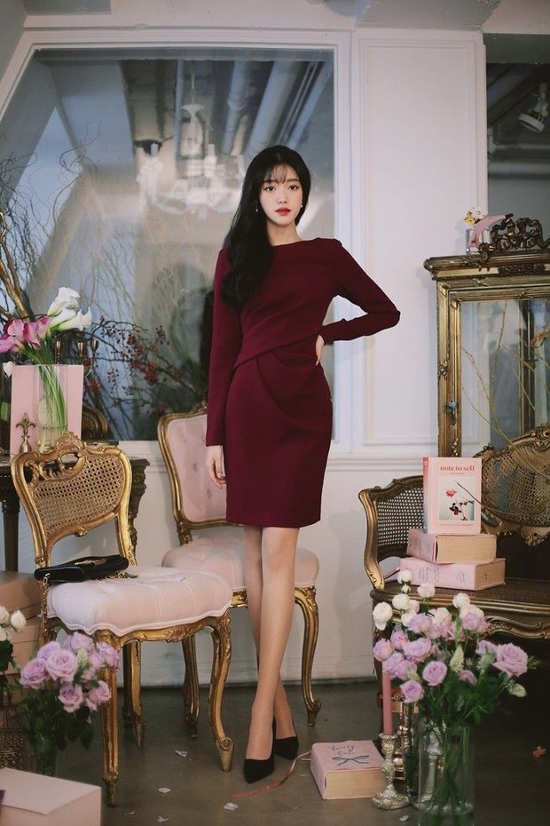 Milkcocoa_official/Instagram.com Red dress untuk Natal