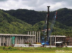 Begini Progres Pembangunan Jalur Kereta Bandara YIA