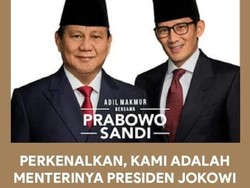 Dua Nasihat Utama Prabowo kepada Sandiaga