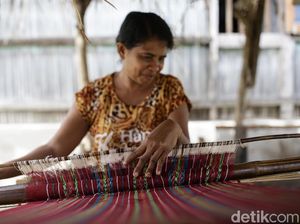 Menenun Jadi Pengisi Waktu Luang Warga Malaka Menenun Jadi Pengisi Waktu Luang Warga Malaka
