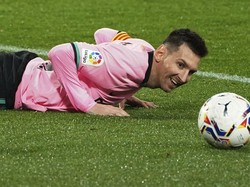 Wajah Bahagia Lionel Messi