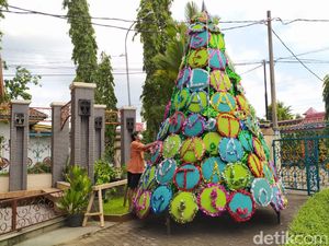 Ada Pohon Natal dari Tampah di Katedral Purwokerto, Maknanya Mendalam