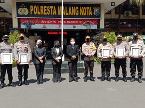 Tim Pemulasaraan Jenazah COVID-19 Polresta Malang Kota Dapat Penghargaan