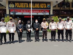 Tim Pemulasaraan Jenazah COVID-19 Polresta Malang Kota Dapat Penghargaan