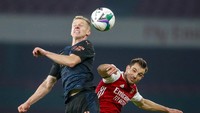 Dalam pertandingan ini Arsenal hanya melepaskan enam percobaan, di mana cuma dua yang mengarah ke gawang. AP Photo/Frank Augstein.