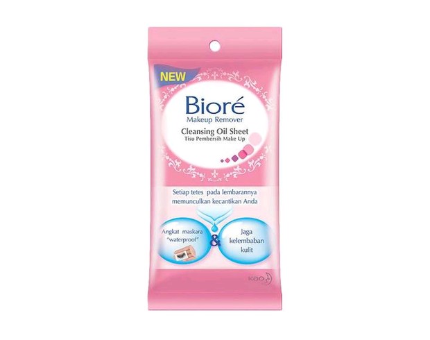 Biore Cleansing Oil Sheet/foto: tokopedia.com Biore Cleansing Oil Sheet