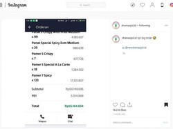 Gokil! Driver Ojol Ini Dapat Order Makanan Harganya Sampai Rp 55 Juta