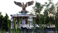 Duh, Tugu Kedaulatan NKRI di Badau Ini Tak Terawat