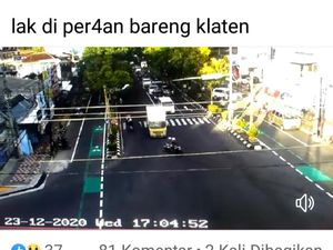 Sopir Mobil Boks Terobos Lampu Merah-Tabrak Pemotor di Klaten Jadi Tersangka