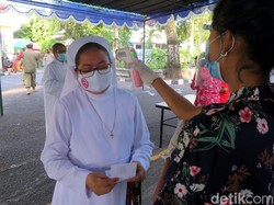 Melihat Penerapan Prokes di Gereja Oikoumene Kertago Gowa