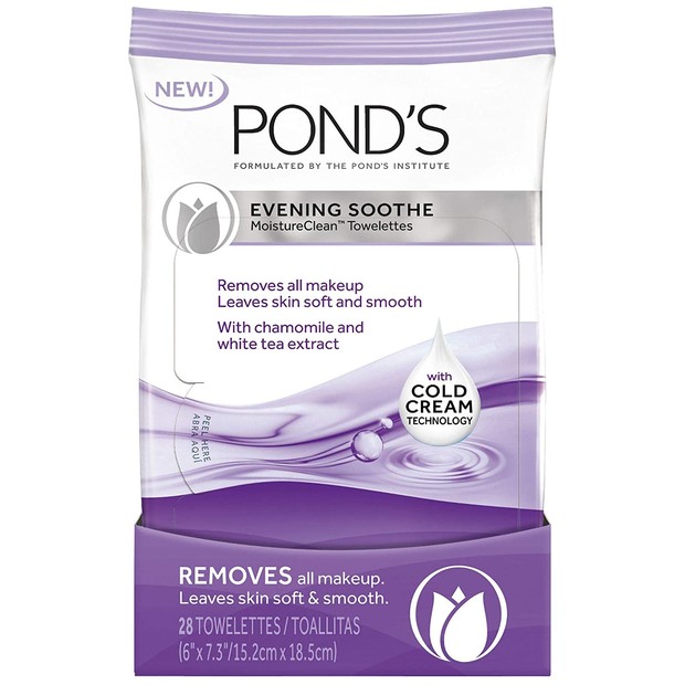 Pond's Evening Shoothe Wet Cleansing Towelettes/foto: amazon.com Pond's Evening Shoothe Wet Cleansing Towelettes